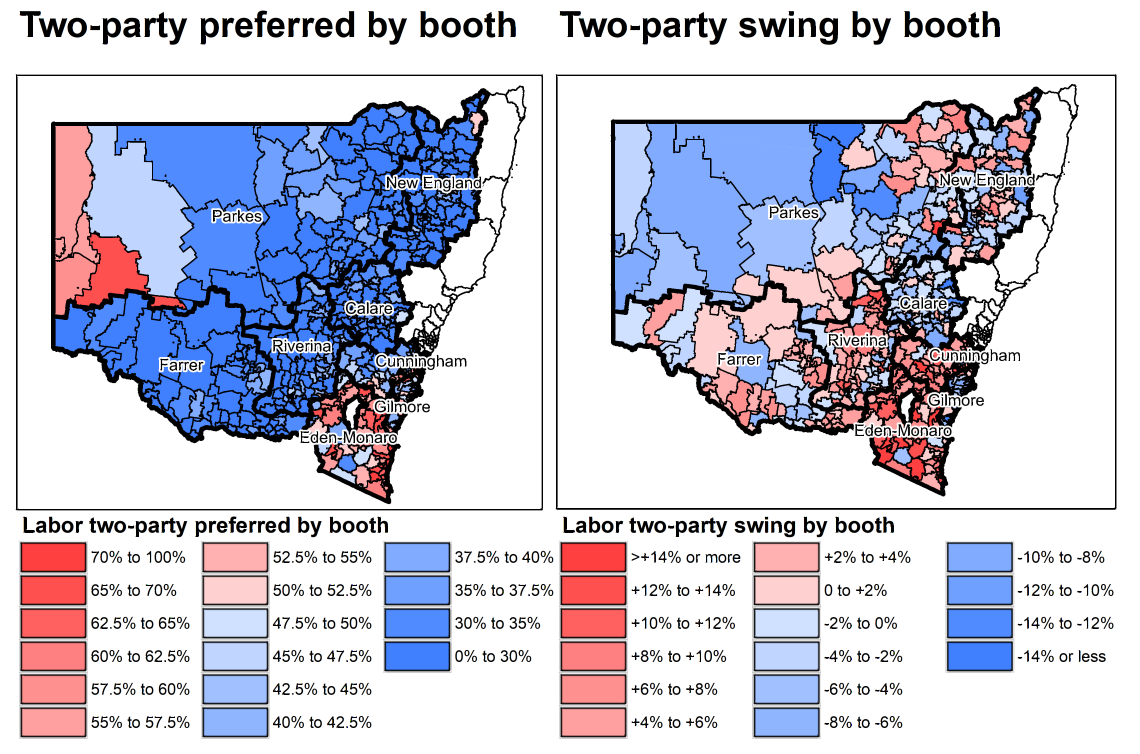 southern and central New South Wales – The Poll Bludger